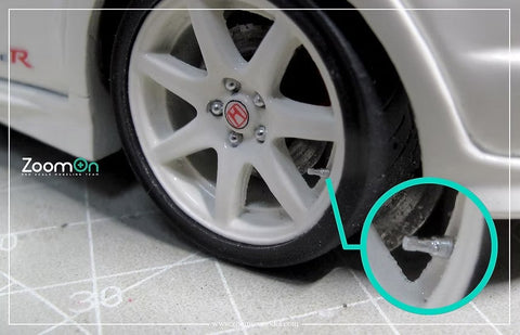 ZoomOn ZT028 1/24 ホイール エアバルブ A (5個)