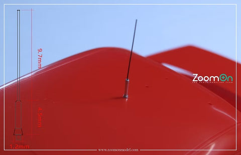 ZoomOn ZT053 1/24 WRC アンテナ(2本)