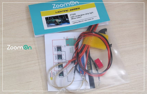 ZoomOn ZT066RD LED アンダーグローストリップ ライト - レッド