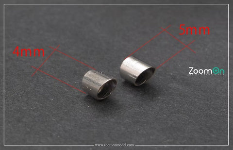 ZoomOn ZT072 1/24 メタルエキゾーストパイプ(マフラー) (4mm) (タミヤ用)