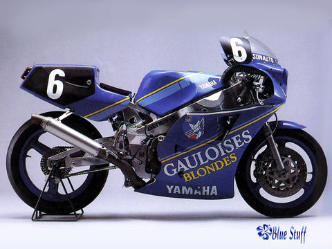 ブルースタッフ BS 12-001 1/12 ヤマハ FZR750 "ゴロワーズ" Bol d'or 1985 - 1/12デカール フジミ Bike-5 141312