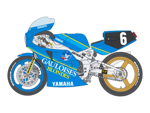 ブルースタッフ BS 12-001 1/12 ヤマハ FZR750 "ゴロワーズ" Bol d'or 1985 - 1/12デカール フジミ Bike-5 141312