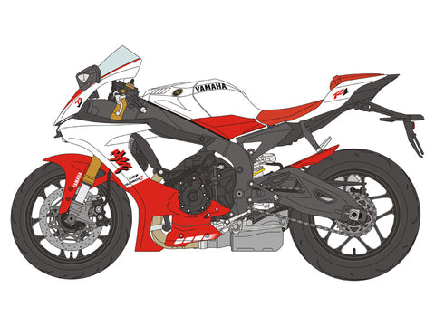 ブルースタッフ BS 12-014 1/12 ヤマハ YZF-R1 20周年記念 - 1/12デカール タミヤ14133