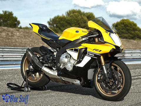 ブルースタッフ BS 12-015 1/12 ヤマハ YZF-R1 60周年記念 - 1/12デカール タミヤ14133