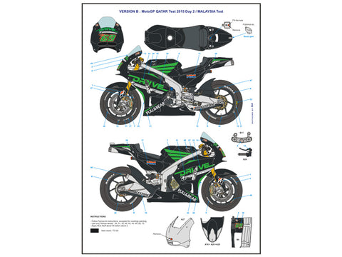 ブルースタッフ BS 12-035 1/12 ホンダ RC213V アンヘル・ニエト・チーム 2015 - 1/12デカール タミヤ14130