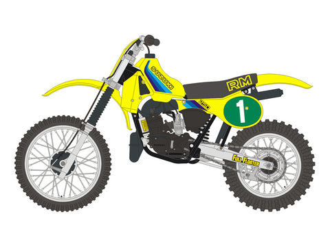 ブルースタッフ BS 12-042 1/12 スズキ RM250 1982 - 1/12デカール タミヤ14013
