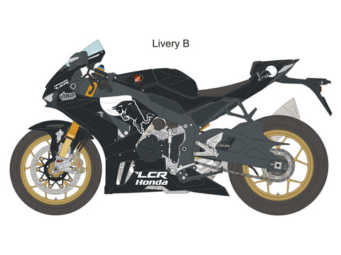 ブルースタッフ BS 12-052 1/12 ホンダ CBR1000RR-R SP - トレーニングバイク レプリカ / ヨハン・ザルコ 24' - 1/12デカール タミヤ14138 / 14141