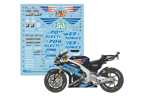 ブルースタッフ BS 12-054 1/12 ホンダ RCV Aspar アメリカ GP 2015 / ニッキー・ヘイデン - E. Laverty - 1/12デカール タミヤ14130