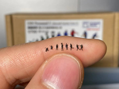 バンカースタジオ USN70703 1/700 現用アメリカ海軍 フィギュアセット 3 航空母艦 甲板作業員