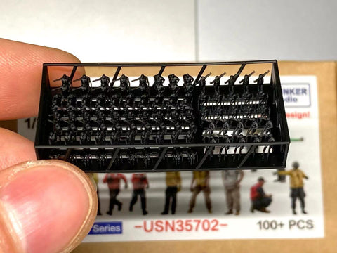 バンカースタジオ USN35702 1/350 現用アメリカ海軍 フィギュアセット 2 航空母艦 甲板作業員