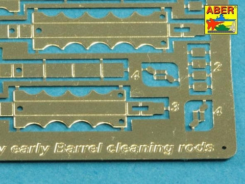 アベール 16024 1/16 ドイツ タイガーI型用初期型クリーニングロッド・ブラケット