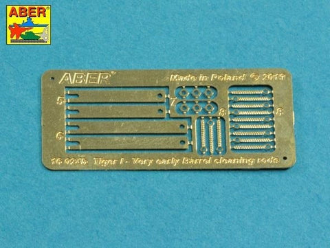 アベール 16024 1/16 ドイツ タイガーI型用初期型クリーニングロッド・ブラケット