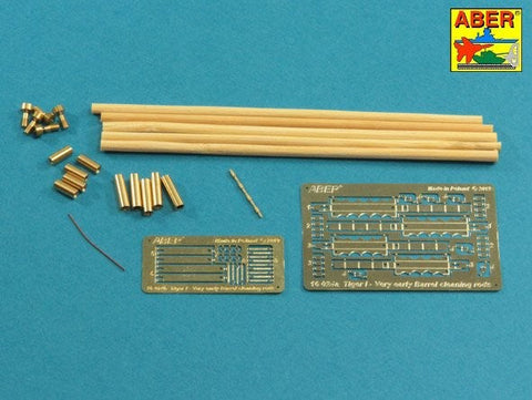アベール 16024 1/16 ドイツ タイガーI型用初期型クリーニングロッド・ブラケット