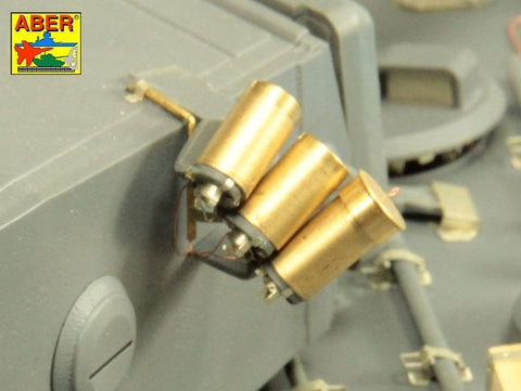 アベール 16026 1/16 ドイツ スモークディスチャージャー(タイガーI,パンサーD型,プーマ,ルクス,III号突撃砲G型他)