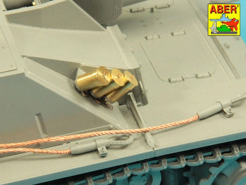 アベール 16026 1/16 ドイツ スモークディスチャージャー(タイガーI,パンサーD型,プーマ,ルクス,III号突撃砲G型他)