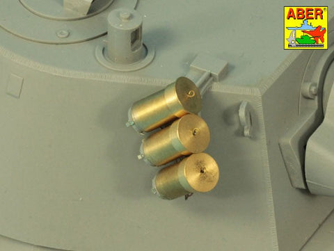 アベール 16026 1/16 ドイツ スモークディスチャージャー(タイガーI,パンサーD型,プーマ,ルクス,III号突撃砲G型他)