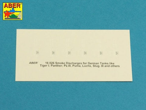 アベール 16026 1/16 ドイツ スモークディスチャージャー(タイガーI,パンサーD型,プーマ,ルクス,III号突撃砲G型他)
