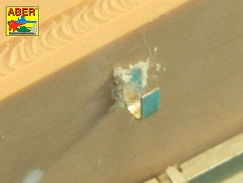 アベール 16029 1/16 ドイツ タイガーI・キングタイガー用 ワイヤーロープ用クランプ,ブラケット