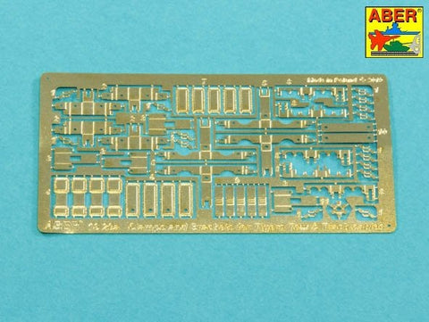 アベール 16029 1/16 ドイツ タイガーI・キングタイガー用 ワイヤーロープ用クランプ,ブラケット
