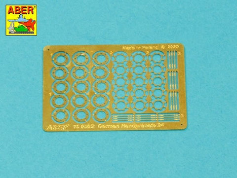アベール 16058B 1/16 ドイツ M24型柄付手榴弾 15個. 金属＆木製パーツ（汎用）