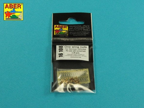 アベール 16108 1/16 ドイツ車両用 片蝶ネジ 26個