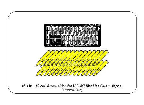 アベール 16130 1/16 アメリカ ブローニング50口径機銃M2用 弾帯30発分 治具付き