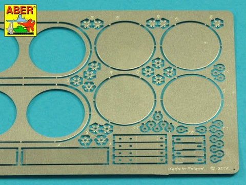 アベール 16145 1/16 ドイツ タイガーI E型 第501重戦車大隊チェニジア- エアフィルターカバー（タミヤ，タコム用）
