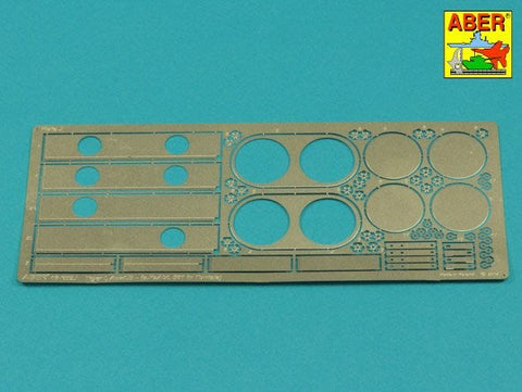 アベール 16145 1/16 ドイツ タイガーI E型 第501重戦車大隊チェニジア- エアフィルターカバー（タミヤ，タコム用）