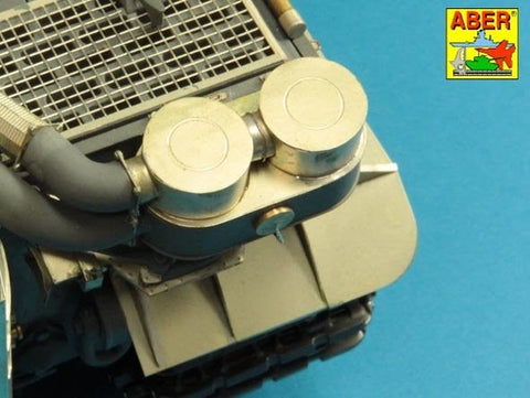 アベール 16145 1/16 ドイツ タイガーI E型 第501重戦車大隊チェニジア- エアフィルターカバー（タミヤ，タコム用）