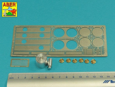 アベール 16145 1/16 ドイツ タイガーI E型 第501重戦車大隊チェニジア- エアフィルターカバー（タミヤ，タコム用）