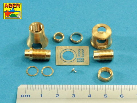 アベール 16L15 1/16 ドイツ パンサーG型用マズルブレーキ(タミヤ・トランぺッター)