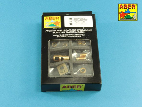 アベール 16L15 1/16 ドイツ パンサーG型用マズルブレーキ(タミヤ・トランぺッター)