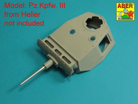 アベール 16L21 1/16 ドイツ  III号戦車G,H,J (初期)型用 50mm KwK 38L/42砲身（トランぺッター,タコム,Heller,DasWerk）