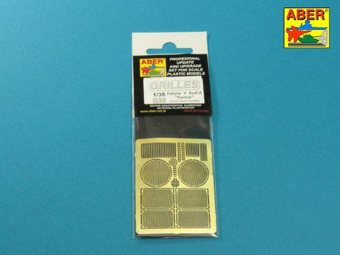 アベール 35G33 1/35 ドイツ パンサーA型用エンジングリル(タコム用)