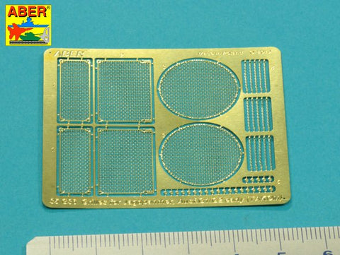 アベール 35G36 1/35 ドイツ ヤークトパンサーG1/G2用エンジングリル(タコム用)