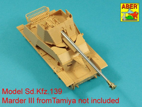 アベール 35L168 1/35 ドイツ7.62cmPak 36(r) 対戦車砲砲身 マーダーIII(Sd.Kfz. 139)用(タミヤ用）