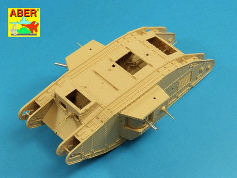 アベール 35L207 1/35 イギリス Mk.Vメール菱形戦車用 砲身2本・機銃4丁(タコム用)