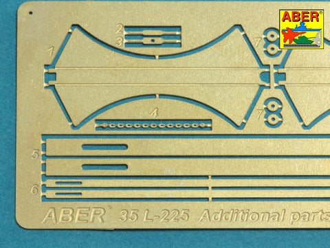 アベール 35L225 1/35 ドイツ マウス超重戦車用 砲身 主砲・副砲・アンテナセット（タコム用)
