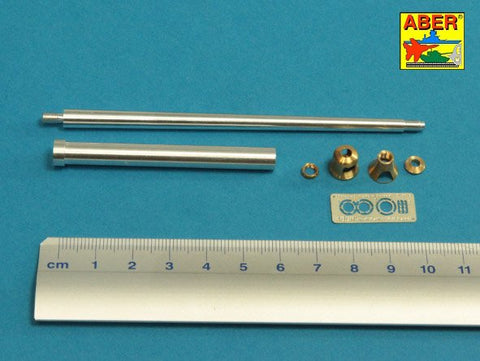 アベール 35L247 1/35 ドイツ キングタイガー ポルシェ初期砲塔型用 8.8cmKwk43 ワンピース砲身（ホビーボス用)