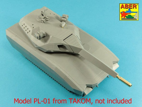 アベール 35L299 1/35 ポーランド PL1試作ステルス軽戦車用 105mm砲身(タコム用)