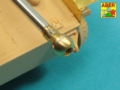 アベール 35L322 1/35 ドイツ IV号戦車G型初期用 7.5cmKwk40L/43砲身 シングルバッファー マズルブレーキ （タミヤ)