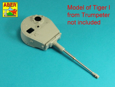 アベール 35L334 1/35 ドイツ タイガーI E型用 88mm砲身 マズルブレーキ無し（汎用）