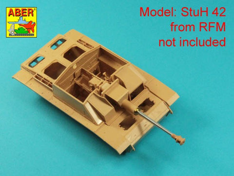 アベール 35L336 1/35 ドイツ  III号突撃砲F8/G型,IV号突撃砲用 7,5 cm Kwk 40 L/48 砲身 マズルブレーキ無し（汎用）