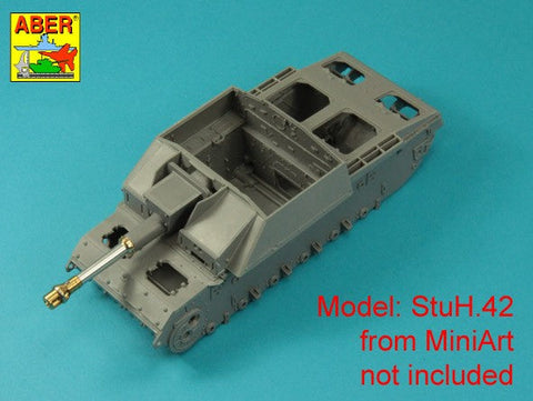 アベール 35L341 1/35 ドイツ 105 mm 42式突撃砲榴弾砲G（初期）型用 leFH 18 L/28 砲身 （汎用）