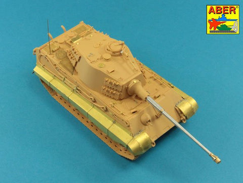 アベール 48L14 1/48 ドイツ 8.8cmKwk43/3 L/71 キングタイガー ヘンシェル砲塔用砲身(タミヤ用)