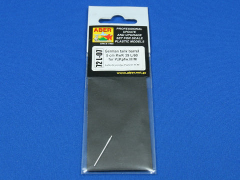 アベール 72L07 1/72 ドイツ III号戦車M型用 50ミリ KwK39/L60砲身