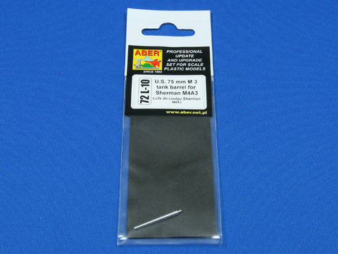 アベール 72L10 1/72 アメリカ M4シャーマン戦車用 75ミリ M3砲身