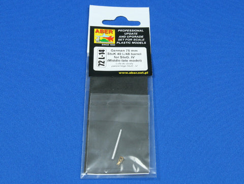 アベール 72L14 1/72 ドイツ 75ミリ III号突撃砲中後期型用 StuK40L/48砲身