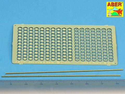 アベール R40 1/16 ヘキサゴナルボルト・ナット1.5ｍｍ 1/16スケール用