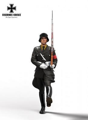 アンドレアミニチュアズ EK35-F011 1/35 儀仗兵部隊 LAH ガチョウ足行進をする兵士 1939年